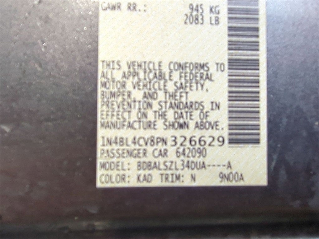 2023 Nissan Altima 2.5 SR