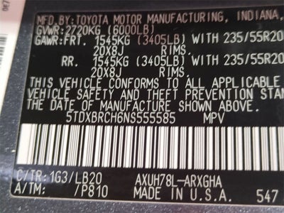 2022 Toyota Highlander Hybrid Limited