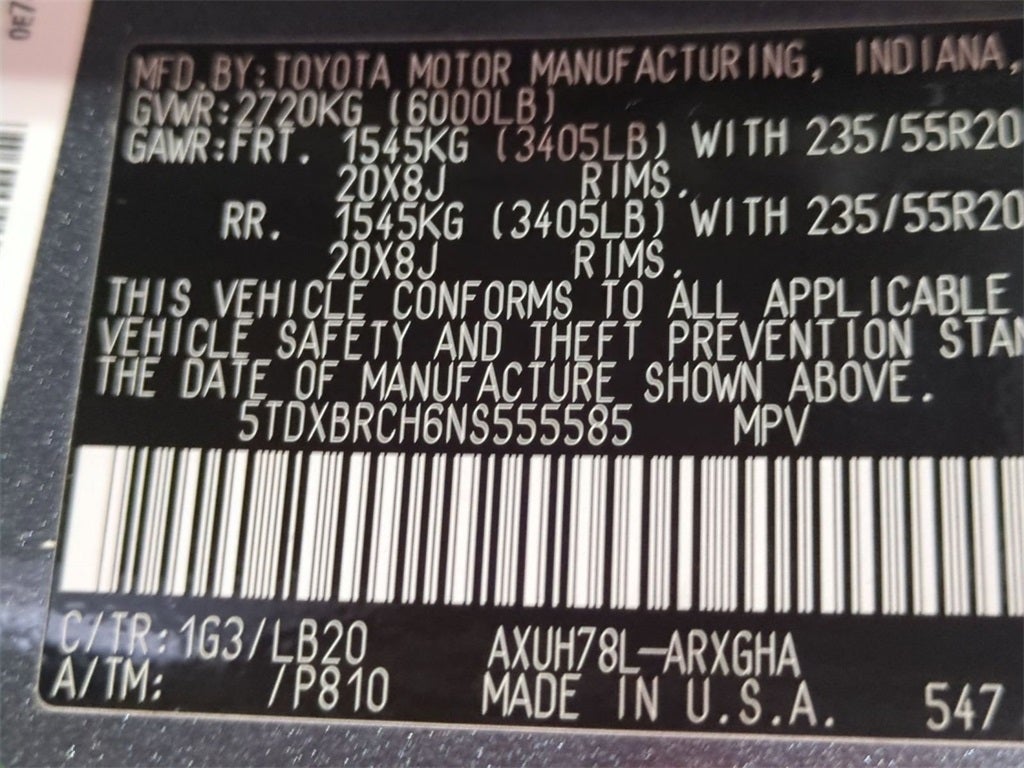 2022 Toyota Highlander Hybrid Limited