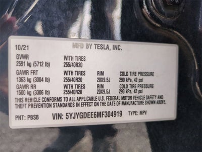 2021 Tesla Model Y Long Range