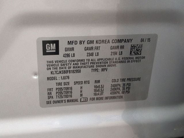 2015 Chevrolet Trax 1LS