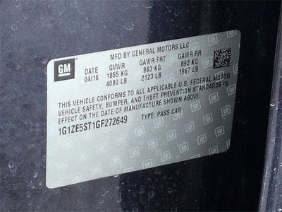 2016 Chevrolet Malibu LT 1LT