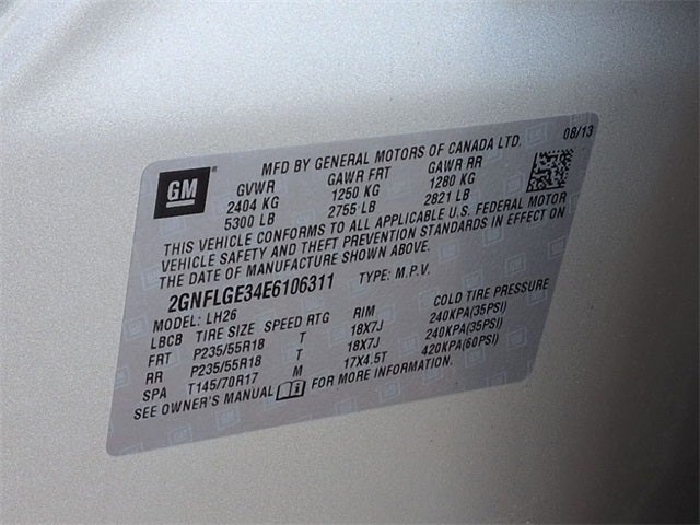 2014 Chevrolet Equinox LT 2LT