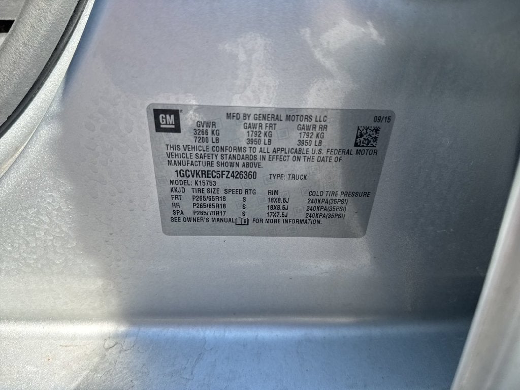 2015 Chevrolet Silverado 1500 LT LT1