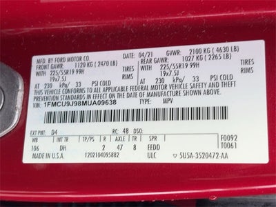 2021 Ford Escape Titanium AWD