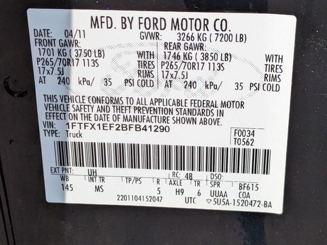 2011 Ford F-150 XLT