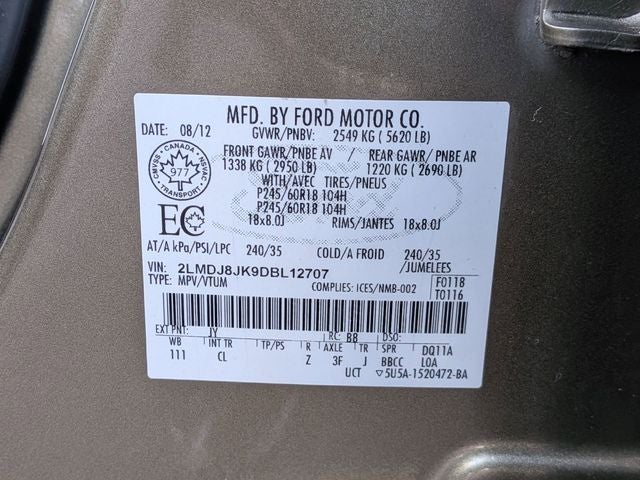 2013 Lincoln MKX Base