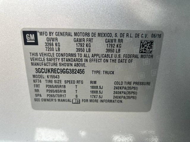 2016 Chevrolet Silverado 1500 LT LT1