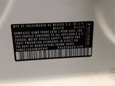 2016 Volkswagen Golf GTI S w/Performance Package