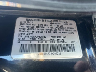 2018 Nissan Rogue Sport SV