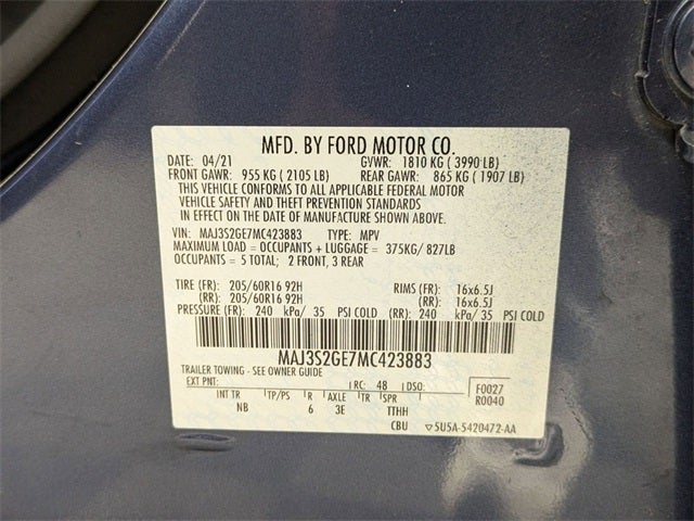 2021 Ford EcoSport SE