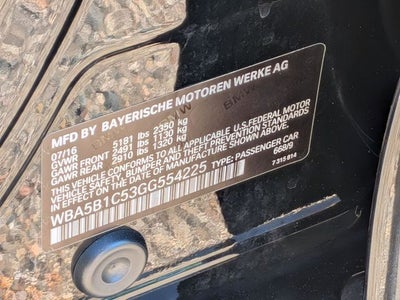2016 BMW 5 Series 535i