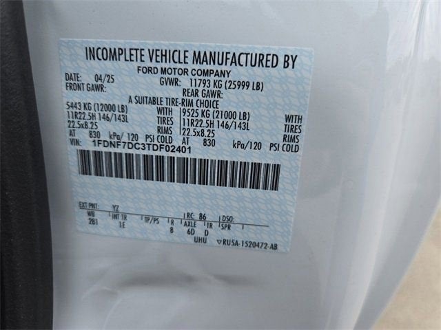 2026 Ford F-750SD 26' JB Box truck 26' JB Box truck