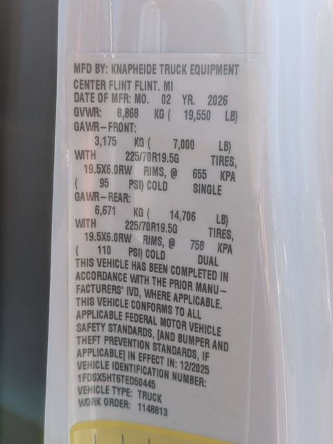 2026 Ford F-550SD XL DRW