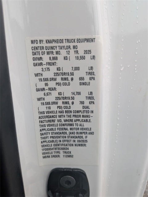 2026 Ford F-550SD 11' Knapheide aluminum crane body DRW