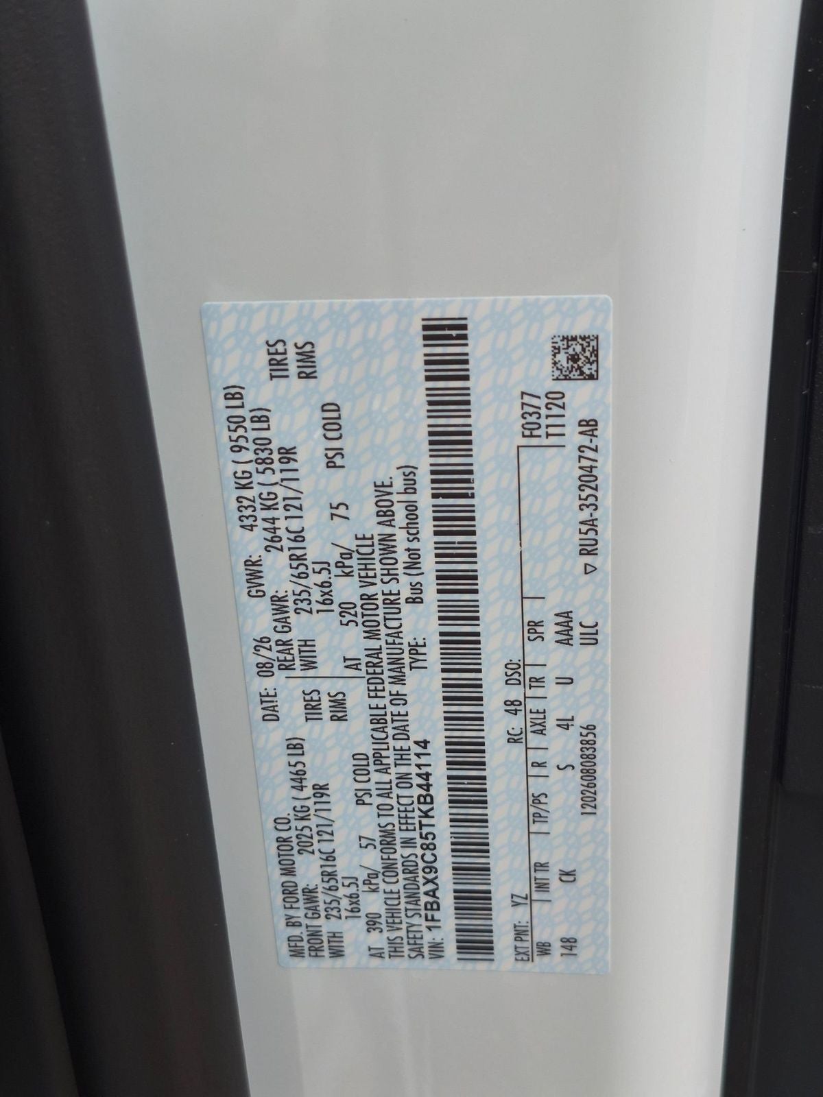 2026 Ford Transit-350 XL