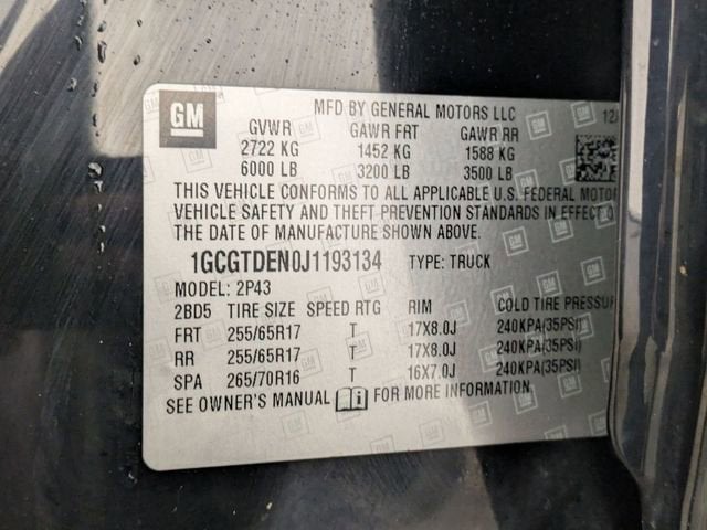 2018 Chevrolet Colorado 4WD Z71