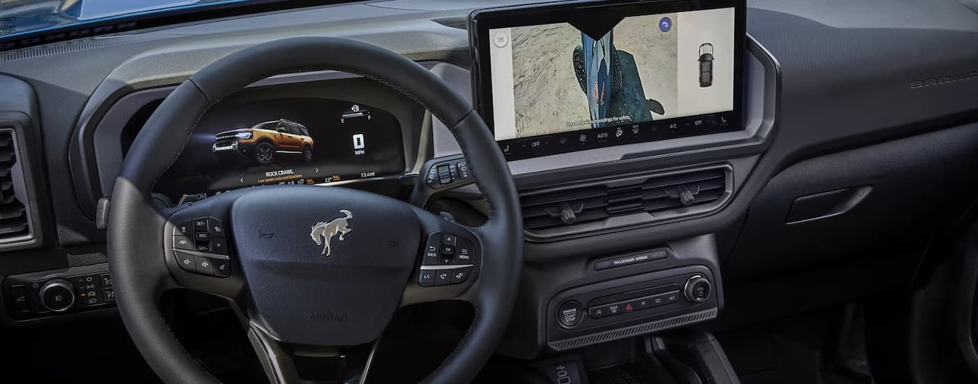 Infotainment screen in a 2025 Ford Bronco Sport