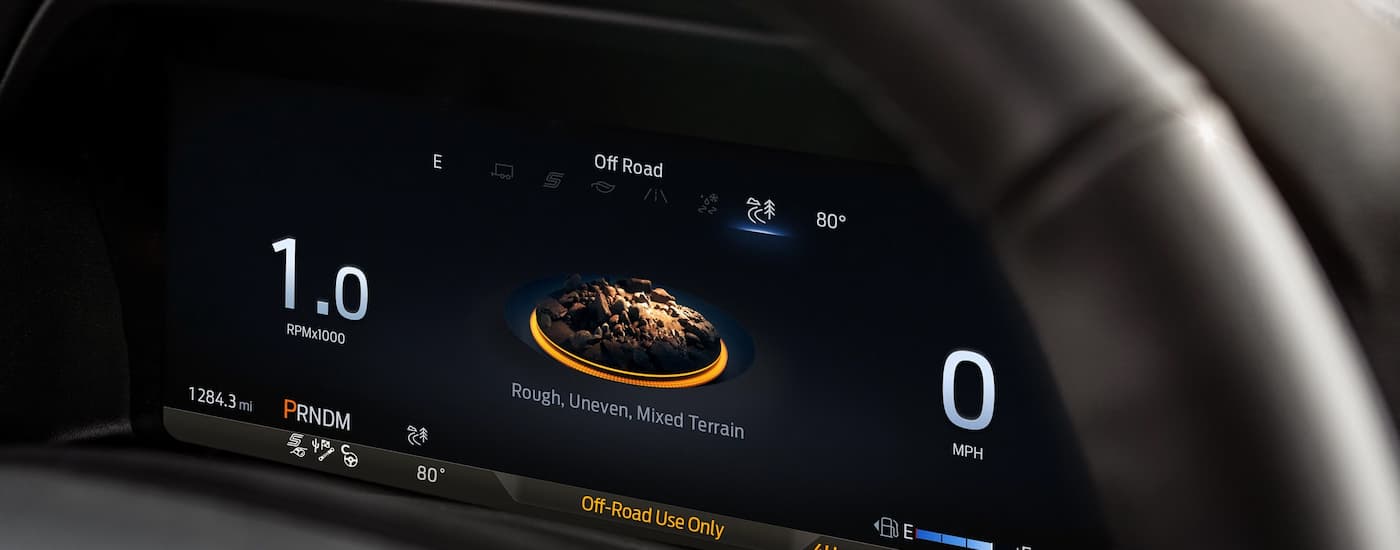 Digital cluster in a 2025 Ford Explorer