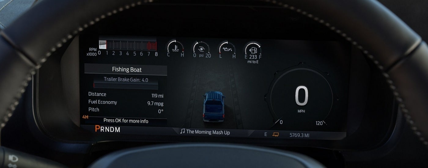 Digital screen in a 2025 Ford F-150